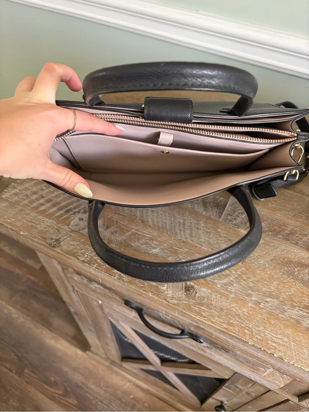 kate spade structured satchel
